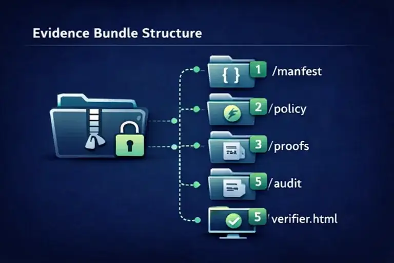 Diagram showing bundle structure used in site and portal verification flows.